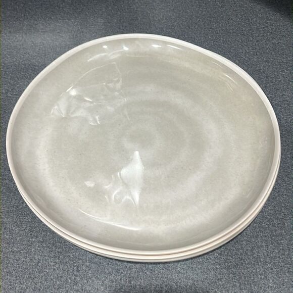 Hearth Hand Magnolia Set of 4 Bamboo Melamine Tonal Salad Plates Cream Natural - Picture 5 of 8